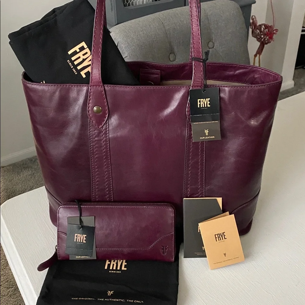 Frye leather tote